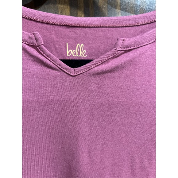 Belle‎ Shirt Women’s XS Long Sleeve Comfort Loose Fitting Purple - Picture 2 of 8